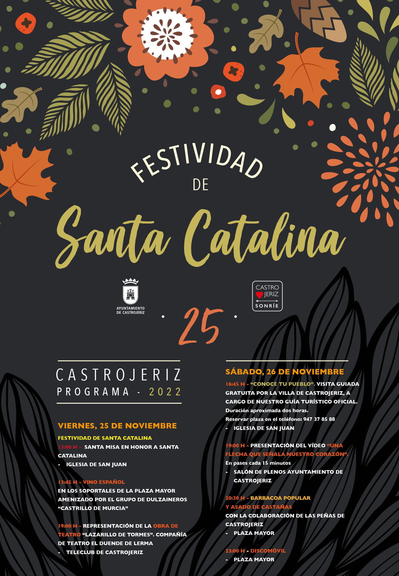 Cartel de la fiesta de Santa Catalina