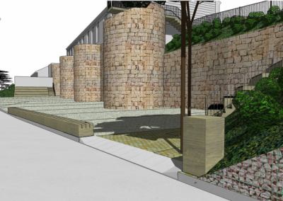 Proyecto de mejora de la muralla del palacio de los Castro