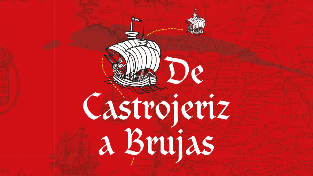 Cartel de la exposición de Castrojeriz a Brujas